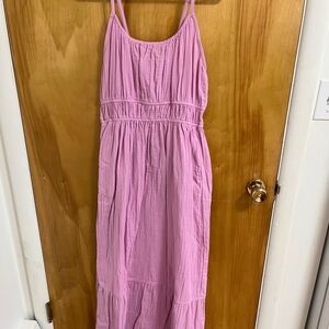 Pact light pink maxi dress